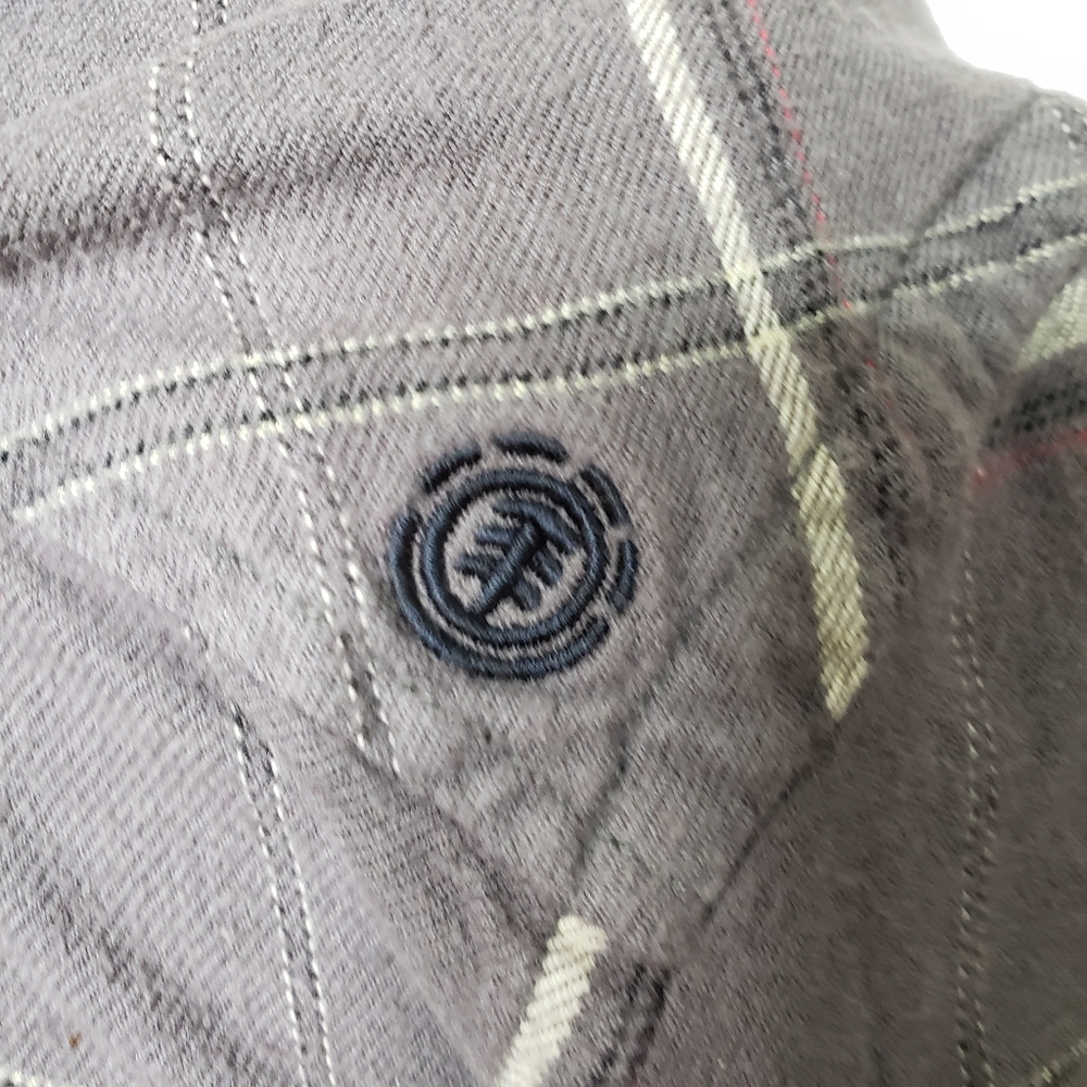 Element Button Down Shirt Plaid Jacket Size S - image 6